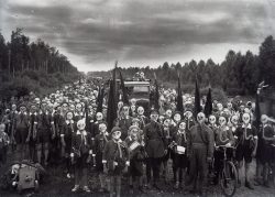 Russian Pioneers In A Defense Drill By Viktor Bulla, Leningrad, 1937.