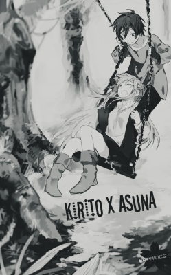 Maidenxofxthexstaff:  Black And White ~ Simplicity Is The Best~ Kirito X Asuna ~Chan!!