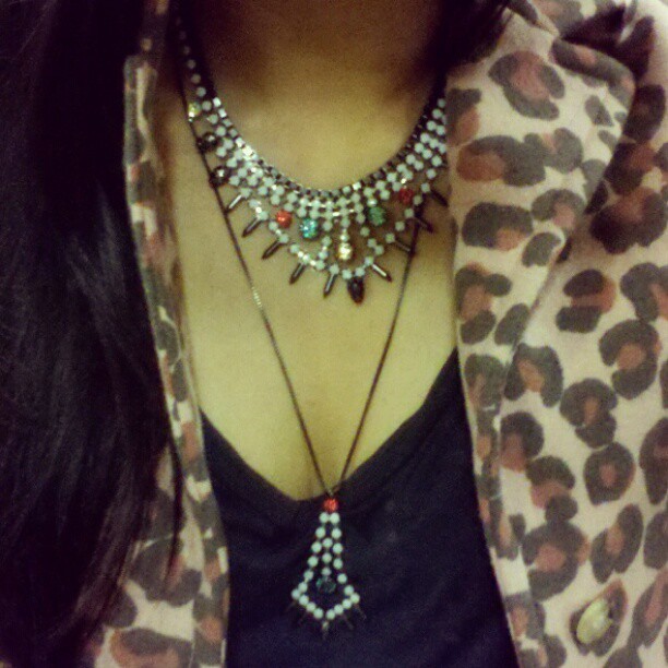 Chanel says take one off, I put one more on w/ my @joomilim jewelry. #joomilim #jewelry #leopard #apc