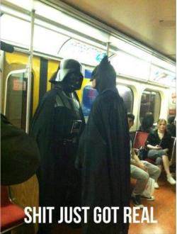 kudra-mike-nerd:  Batman vs. Vader 