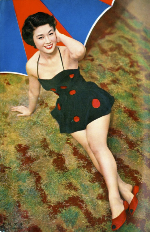 wwwambrosecomtumblr:  Ayako Wakao fromKindai Eiga magazine_(1955)_ 