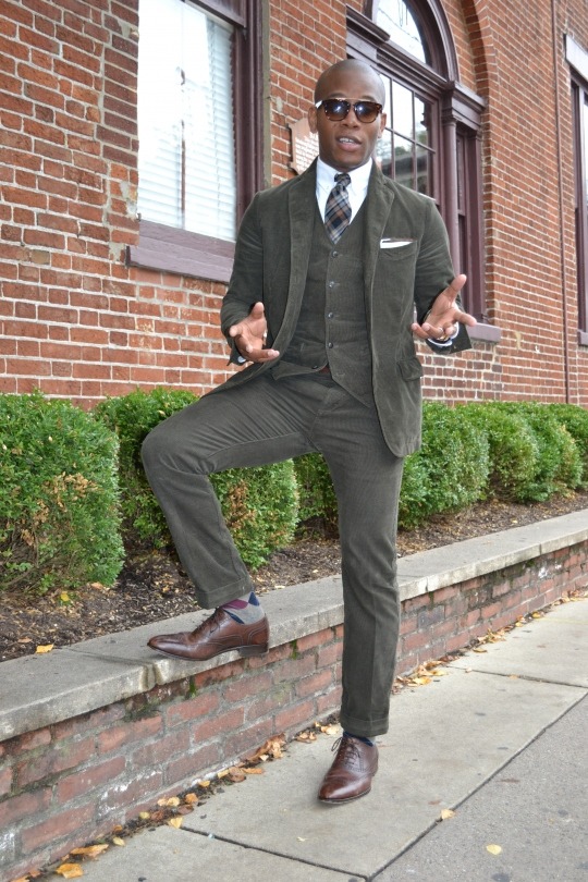 Well Dressed Man — Sabir of Men’s Style Pro in Corduroy Suit Feature ...