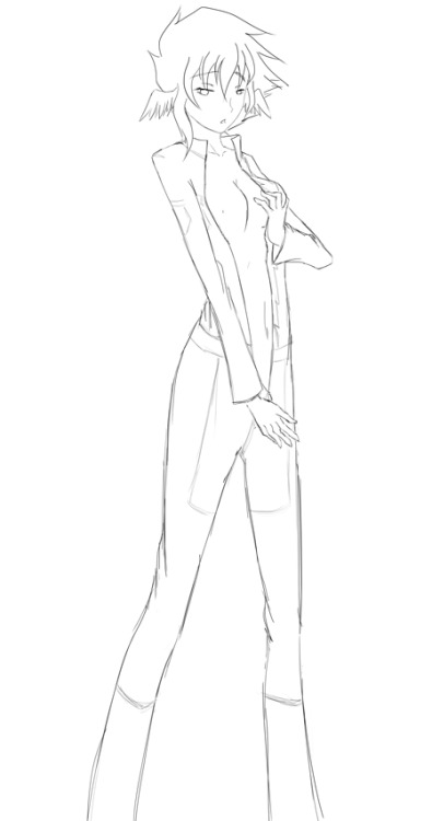 It’s definitely more sexy while the lineart is cleaner. I’m not very good with this tablet yet, but at this resolution it barely matters! Will probably try to color it tomorrow, hope that goes well.