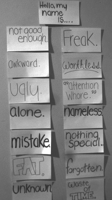 silencesloudestcry:  reblog if youve ever been called these names. 