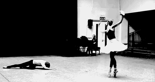 balletime:Zenaida Yanowsky & Nehemiah Kish in rehearsal for Swan Lake.