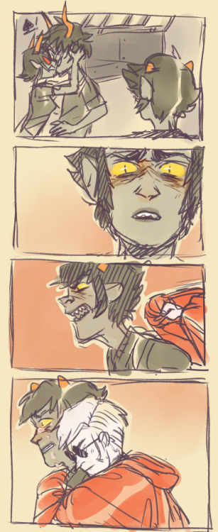 napalmarts:Y’know I don’t really think its an auspitice that Gamzee and Terezi need, so much asKarka