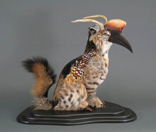 odditiesoflife:Curious History:  Extremely Disturbing TaxidermyEnrique Gomez De Molina is an artist 