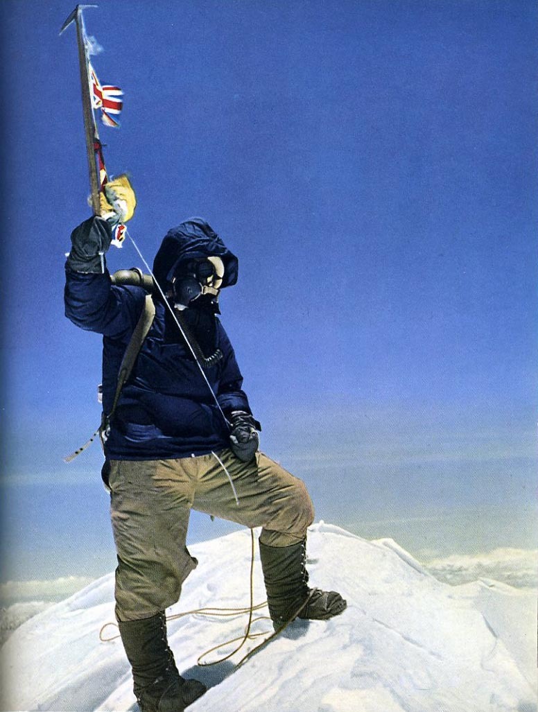 vietnamization:  Sherpa Tenzing Norgay of Nepal reaches the summit of Mt Everest