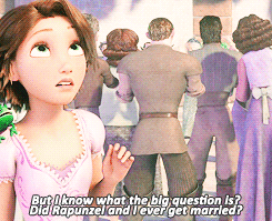 fitzherbert-s:  tomhiddles:  Rapunzel: And we’re living happily ever after!  Eugene: Yes, we are.   #wrong subtitles e.e 