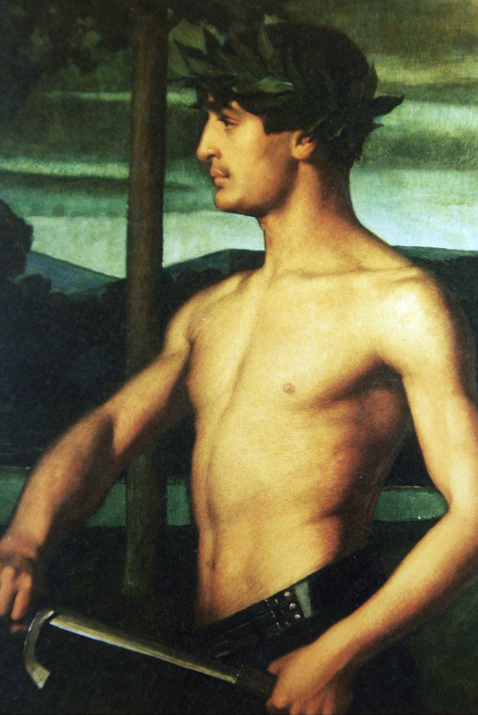antonio-m:  Der Sieger [The Winner], Ottilie Roederstein (Swiss-German, 1859-1937),