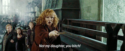 ilikcheez:  xaldien:  madmaxinabox:   The Wrath of Molly Weasley   Anyone notice the colour of the first spell? Molly aimed for the Killing Curse.   