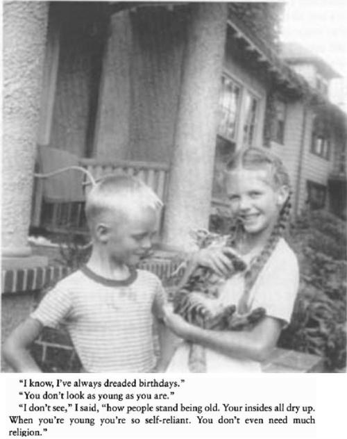 violentwavesofemotion:6 year-old Sylvia Plath with her brother &amp; extract from a Plath’s journal 