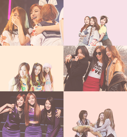 The Original Members of T-ARA: Jiyeon, Eunjung and Hyomin =)