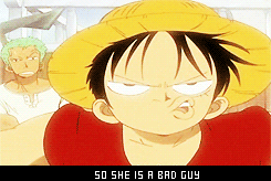 holdmyhat:  One Piece Funny Moments: Bad or Good Guy?  Luffy, XD.
