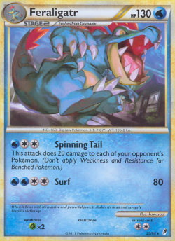 pokemoncardsftw:  Feraligatr, Meganium, Typhlosion - Call of Legends Set 