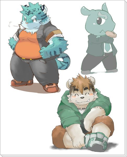 fatfur:  Big Blue Tigers~ 