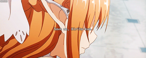 yonkos-blog:  Save me, Kirito-kun. 