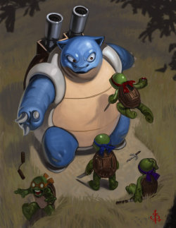 xombiedirge:  Ninjas ATTACK!! by Bryan Lee