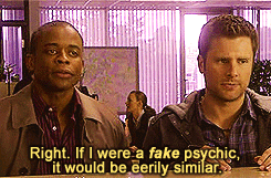 relatedworlds:  Psych writers &gt; rest of the world. (Psych first aired in 2006.