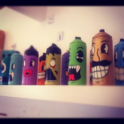 trio-fi:  Spray cans at Elemental in Wynwood.