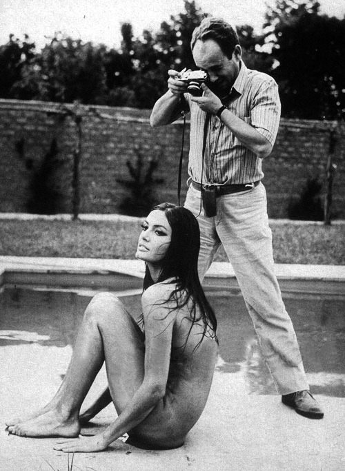 sinemasanati:  Marisa Mell & Michelangelo Antonioni