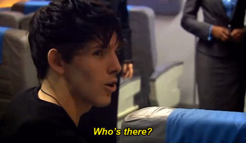 come-along-doctor:Remember that time Merlin was on Doctor Who and he kept making scary side comments