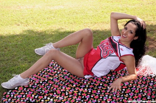 Porn photo lingeriegalore:  Hannah #cheerleader in #pantyhose