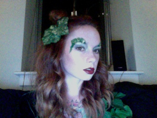 Poison Ivy for Halloween. I think I might just start perfecting this costume. It was so much fun to make and become.   If you are in Boston, come out to Joshua Tree in Somerville. I’ll be there “hosting” as well as hanging out and judgin