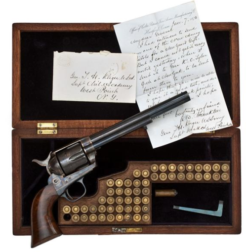 Colt Single Action Army gifted to Union Civil War General William B. Franklin from Col. Thomas Ruger