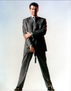 fuckyesbritishcinema:  Pierce Brosnan as James Bond in a promo for GoldenEye, 1995