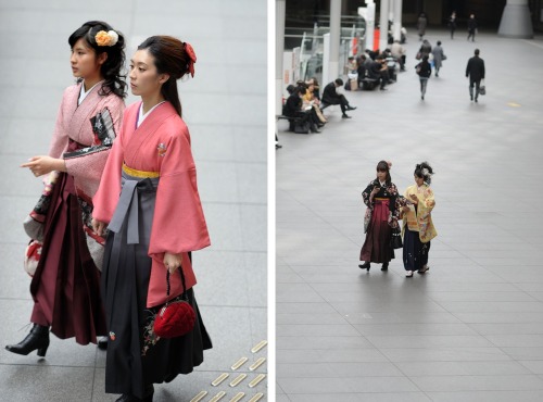 quaintrelle-style:  I really love the hakama over kimono look, especially with lace-up boots <3 