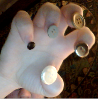 XXX     i hot glued buttons to my nails because photo