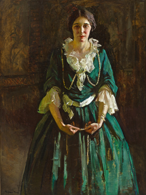 Lady in Green, Gertrude Fiske 