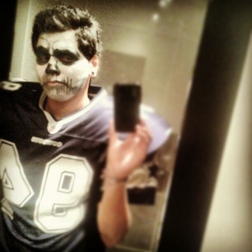 #egoteca #skull #halloween #football #player #cowboys #nfl #costume #party #sugarskull #halloweencos
