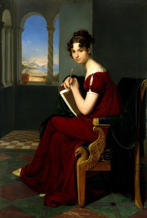 Junge Dame mit Zeichengerät (Girl with a drawing instrument, the Countess Thekla Ludolf), 1816. Carl