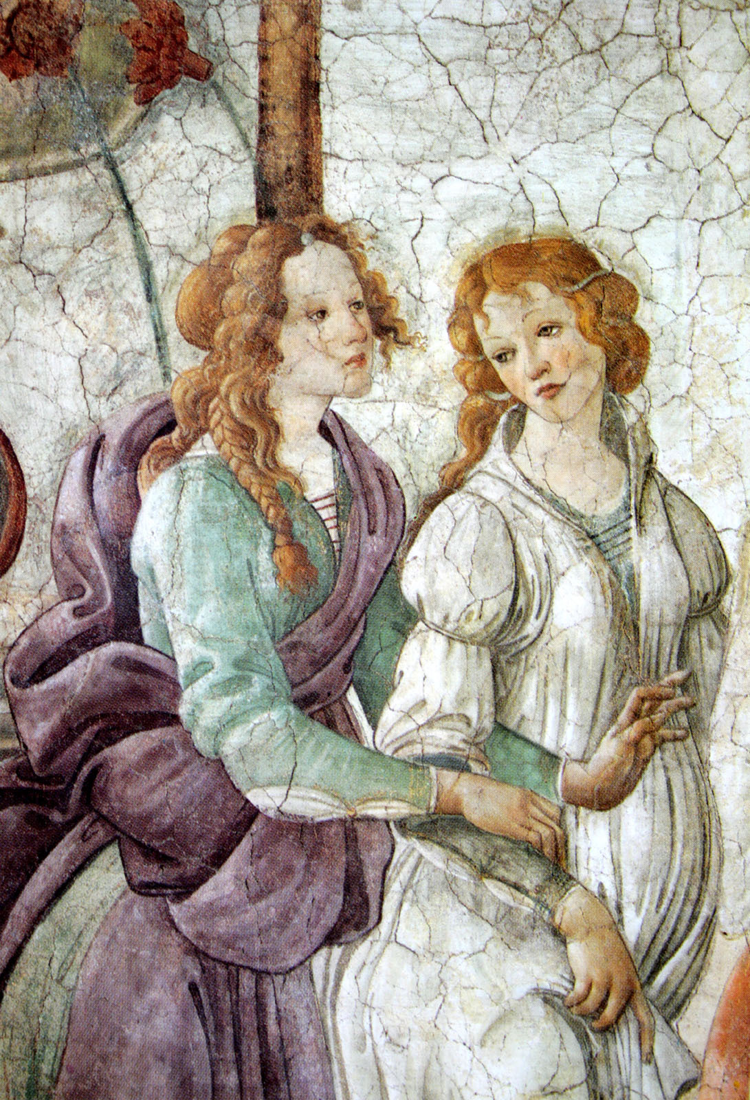 villa-rosie: Venus and the Graces Offering Gifts to a Young Girl, Botticelli (Detail)