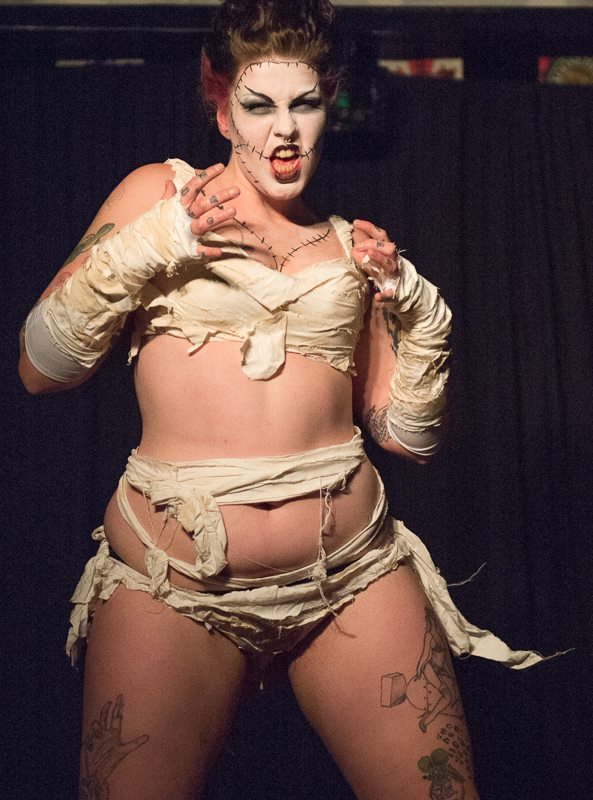 helenadarling:  performing my bride of frankenstien burlesque act for night one of