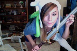 Fyeahadventuretime:  My Homemade Fionna The Human Costume. It Took Me 8 Hours To