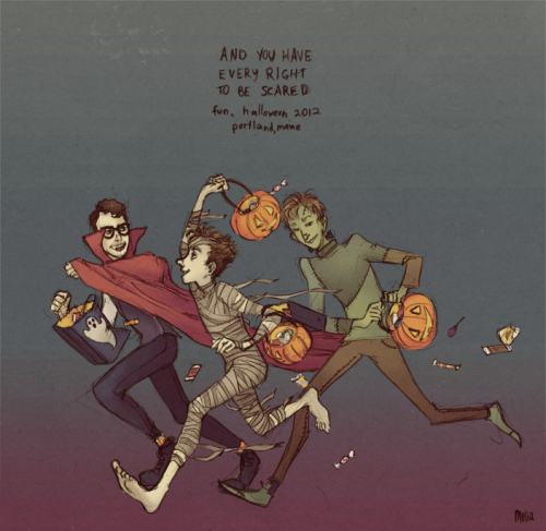 paperfun:So apparently the band is releasing their own very rad poster for the Halloween show, but I