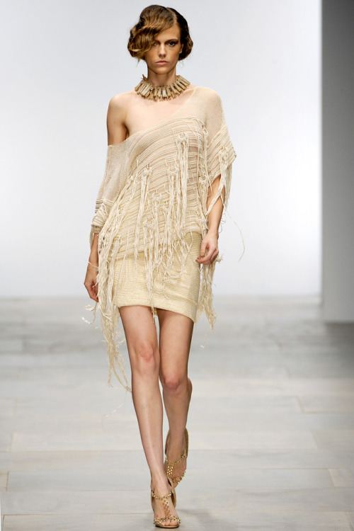 maidsofbondstreet:  Martha Streck at Mark Fast, spring 2012