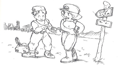 drawstin:  Original Pokemon (CapuMon) sketches, Satoshi Tajiri 