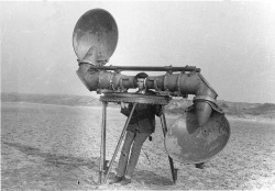 rcruzniemiec:  Dutch Listening Devices Ingenious devices created during the WWII by the Dutch to detect incoming air attacks in advance. 