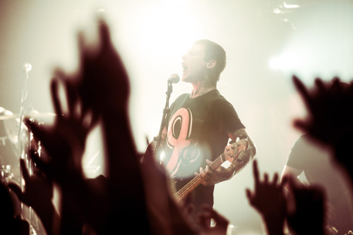 hartleyphoto:Ahren Stringer of The Amity Affliction. The Palace, Melbourne. October, 2012.