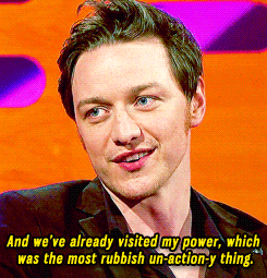 On Charles Xavier’s mutant ability in X-Men: First Class.  