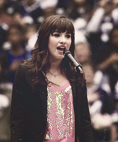  Demi Lovato singing USA National Anthem  2008 - 2012 