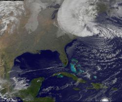 Wnyc:  (One Of The Most Recent Satellite Images Of Hurricane Sandy, Via The Nasa