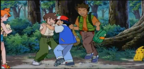 carriecmoney:  FUCKING HELL WHY HAVE I NEVER HEARD ABOUT HOW FUCKING GAY THE FOURTH POKEMON MOVIE IS I MEAN IT STARTS WITH THEM FINDING THIS KID IN THE MIDDLE OF THE FOREST AND OMG SEXUAL TENSION ALERT, PING THEN THAT WAS UNNECESSARY THEN THEY, LIKE,