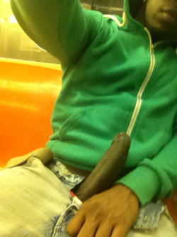 leyparis:  kiddonyx:  Ever been on the train n ur shit just get hard smh  I needed to be on that train