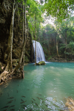 visitheworld:  Scenic waterfalls in Erawan