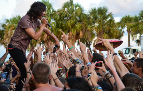 beautifulbandmembers:Vic Fuentes | Pierce The Veil | Warped Tour | St. Petersburg, FL